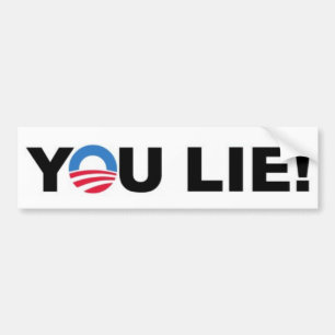 Adesivo Para Carro Barack Hussein Obama "VOCÊ MENTIRA!" bumpersticke