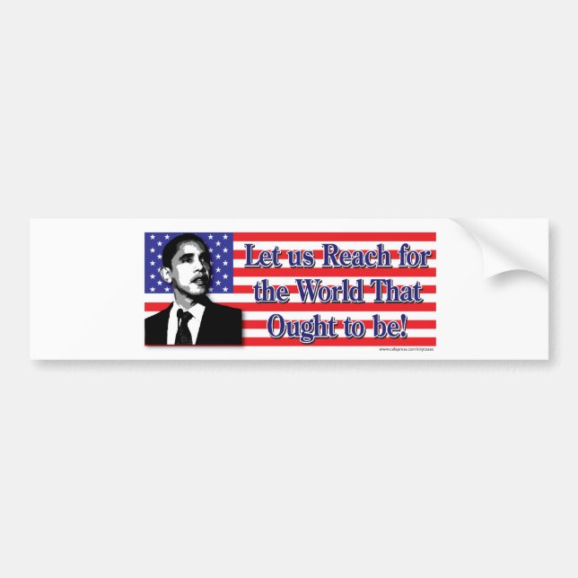 Adesivo Para Carro Barack Obama (Frente)
