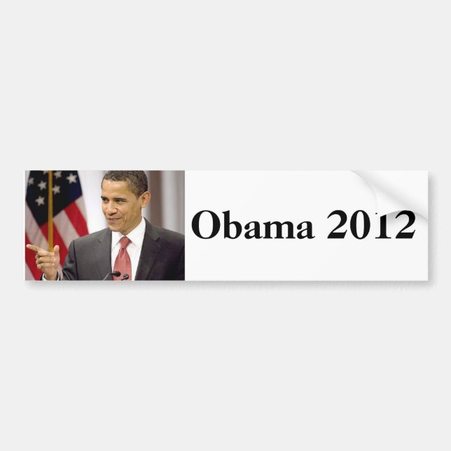 Adesivo Para Carro Barack Obama 2012 (Frente)