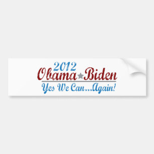 Adesivo Para Carro Barack Obama 2012 outra vez
