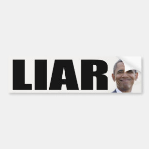 Adesivo Para Carro Barack Obama: Mentiroso