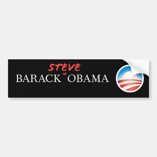 Adesivo Para Carro Barack Steve Obama (Frente)