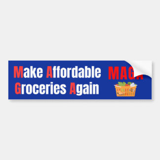 Adesivo Para Carro Barato MAGA Groceries Republican Sticker