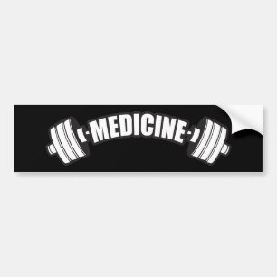 Adesivo Para Carro Barbell - Medicina de Ferro - Gym Elevador de Peso