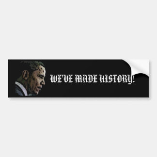 Adesivo Para Carro Barck Obama, "NÓS FIZEMOS A HISTÓRIA! "