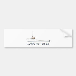 Adesivo Para Carro Barco do deadrise da pesca comercial