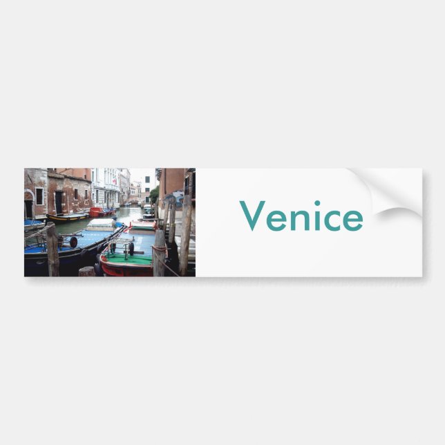 Adesivo Para Carro Barcos em Veneza (Frente)