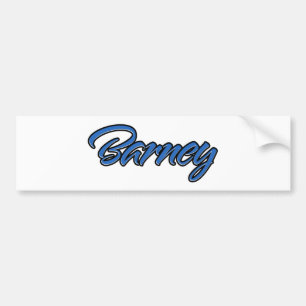 Adesivo Para Carro Barney Name blue Aufkleber Sticker Autoaufkleber