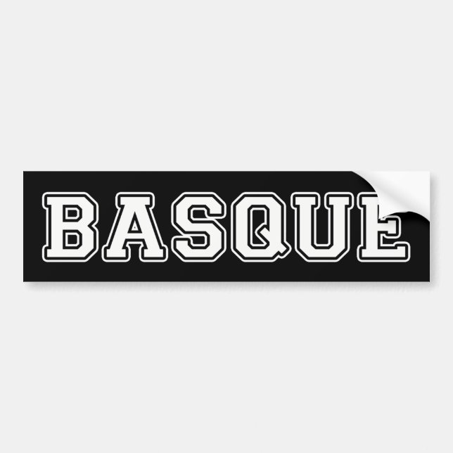 Adesivo Para Carro Basco (Frente)