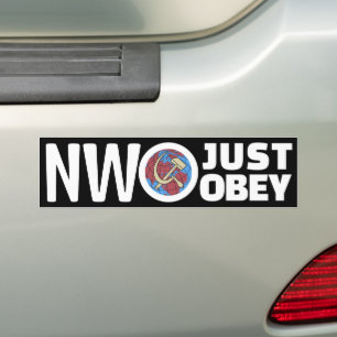 Adesivo Para Carro Basta Obey (escuro)