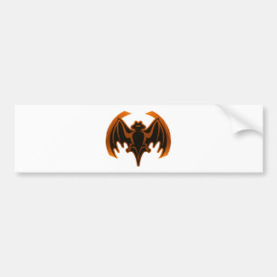 Adesivo Para Carro Bat Orange O MUSEUM Zazzle dá presentes