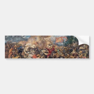 Adesivo Para Carro Batalha de Grunwald (cena militar medieval) (guerr