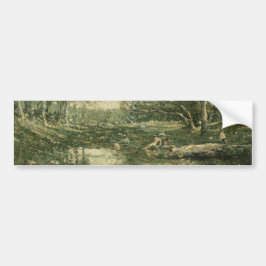 Adesivo Para Carro Bathers in Green Woodland Landscape (Arte Vintage)