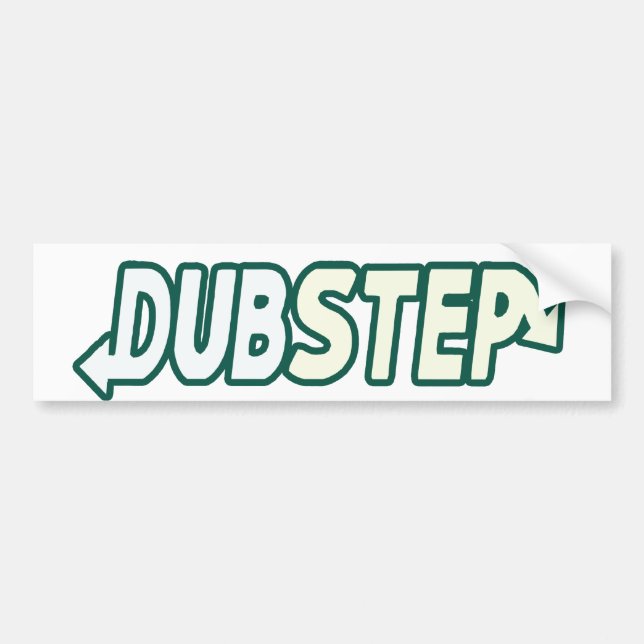 Adesivo Para Carro Batida de DUBSTEP fresca (Frente)