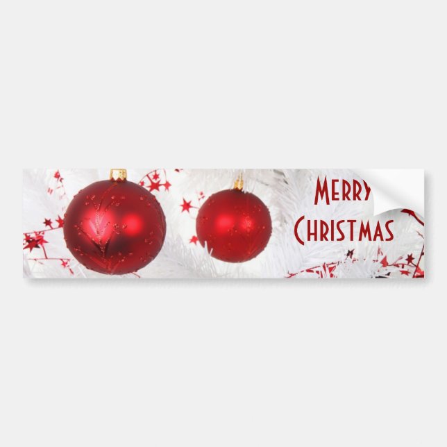 Adesivo Para Carro Baubles de Natal (Frente)
