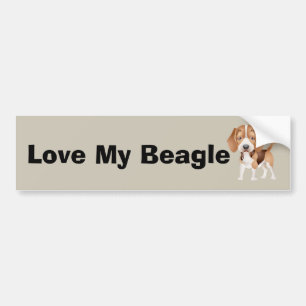 Adesivo Para Carro Beagle Puppy Cartoon