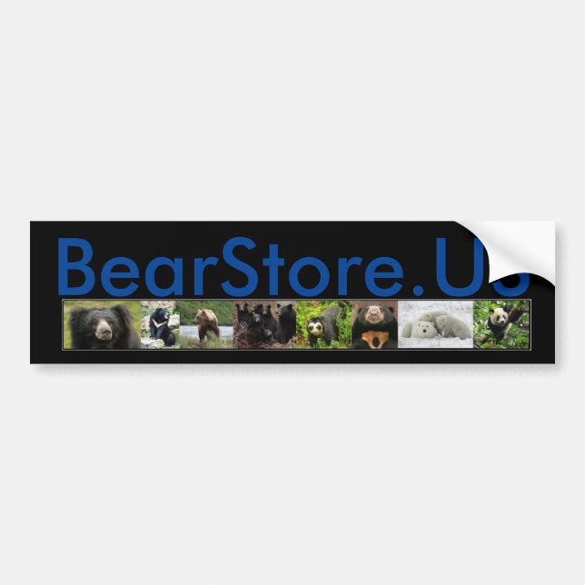 Adesivo Para Carro BearStore.US (Frente)