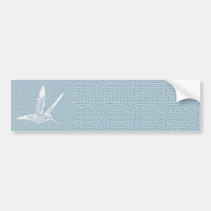 Adesivo Para Carro Bebê Azul e Branco Elegante