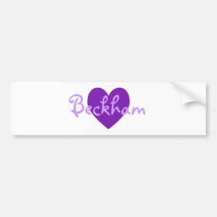 Adesivo Para Carro Beckham no roxo