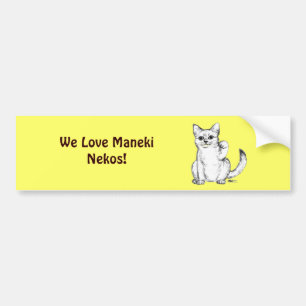 Adesivo Para Carro Beckoning Kitty Cat Maneki Neko