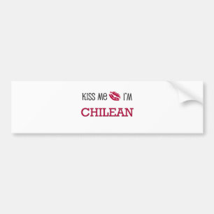 Adesivo Para Carro Beije-me que eu sou CHILENO