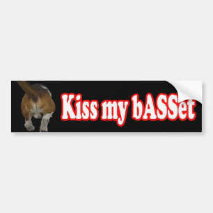 Adesivo Para Carro Beije meu bASSet