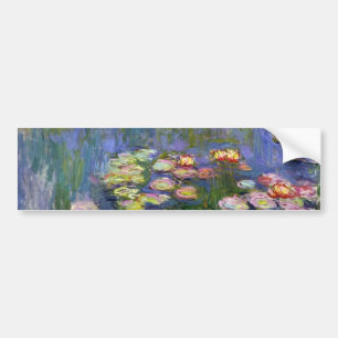 Adesivo Para Carro Belas artes dos lírios de água de Monet (1916)