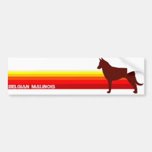 Adesivo Para Carro Belga Malinois com autocolante no vidro traseiro