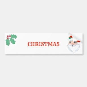 Adesivo Para Carro Belíssimo Papai Noel de Natal