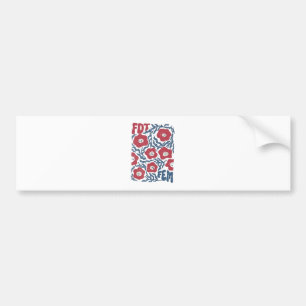 Adesivo Para Carro Bellelement Boho Estilo Floral FDT Anti-Trump