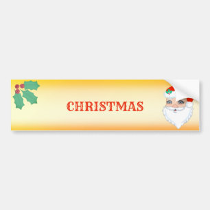 Adesivo Para Carro Belo Papai Noel de Natal
