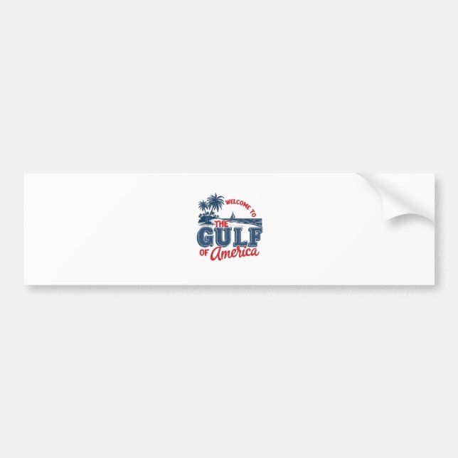 Adesivo Para Carro Bem-vindo ao Imigrante do Golfo da América Mexican (Frente)