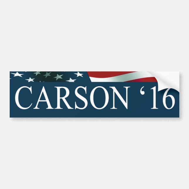 Adesivo Para Carro Ben Carson 2016 (Frente)