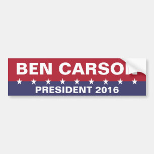 Adesivo Para Carro BEN CARSON para o Presidente 2016