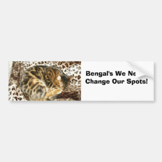 Adesivo Para Carro Bengal nunca muda seus pontos!