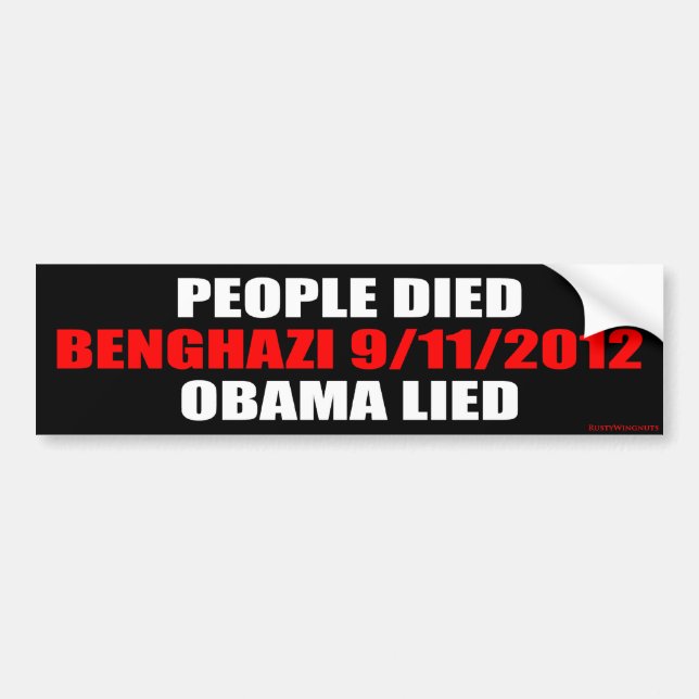 Adesivo Para Carro Benghazi 9/11/2012 (Frente)
