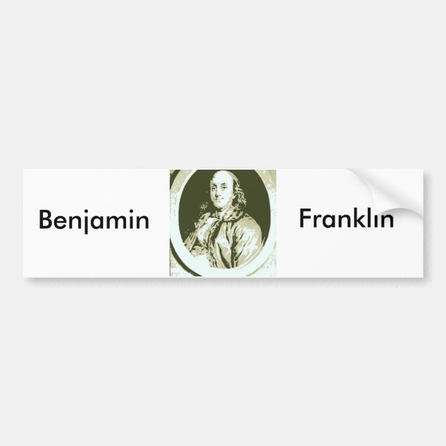 Adesivo Para Carro Benjamin Franklin (Frente)