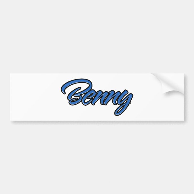 Adesivo Para Carro Benny Name blue Aufkleber Sticker Autoaufkleber (Frente)