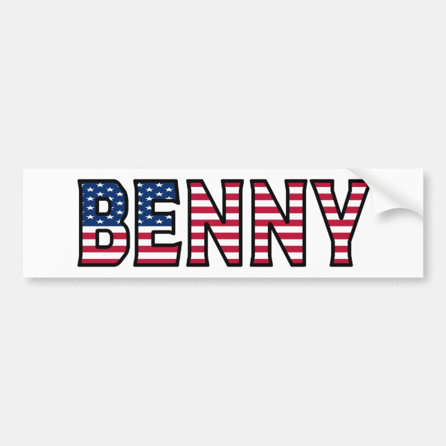 Adesivo Para Carro Benny Name Vorname USA Aufkleber Sticker Auto (Frente)