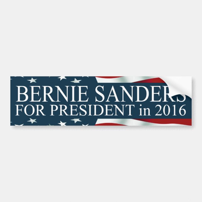 Adesivo Para Carro Bernie Sanders para o Presidente 2016 (Frente)