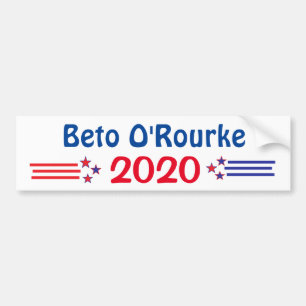 Adesivo Para Carro Beto O'Rourke para o Presidente 2020