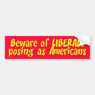 Adesivo Para Carro beware_liberals