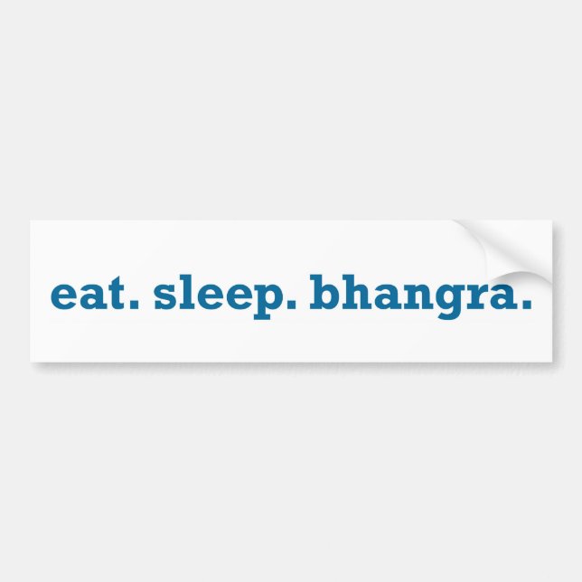 Adesivo Para Carro BHANGRA o dia inteiro. (Frente)