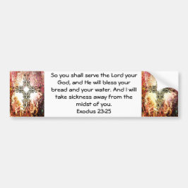 Adesivo Para Carro Bíblia Versa Escritura de Reparo Cotação Êxodo 23: