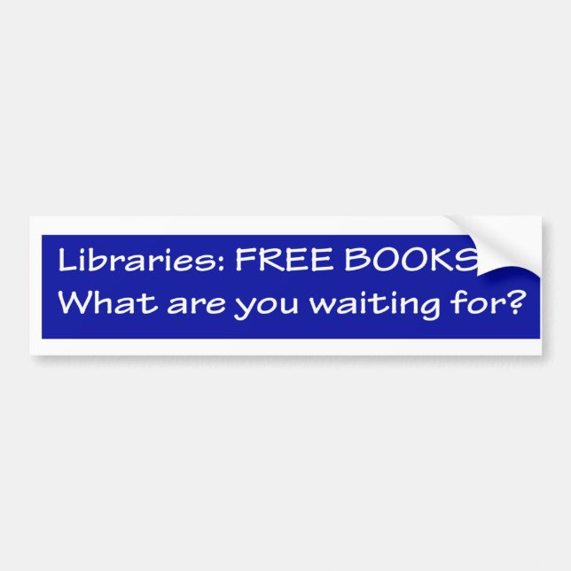Adesivo Para Carro Bibliotecas: freebooks (Frente)