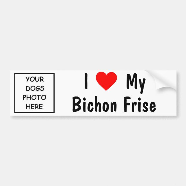 Adesivo Para Carro Bichon Frise (Frente)