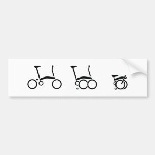 Adesivo Para Carro Bicicleta de dobramento da bicicleta de Brompton