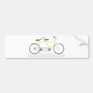 Adesivo Para Carro Bicicleta em tandem