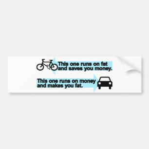 Adesivo Para Carro Bicicleta engraçada contra o carro