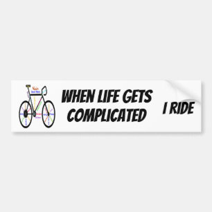 Adesivo Para Carro Bicicleta inspirador, bicicleta, citações de